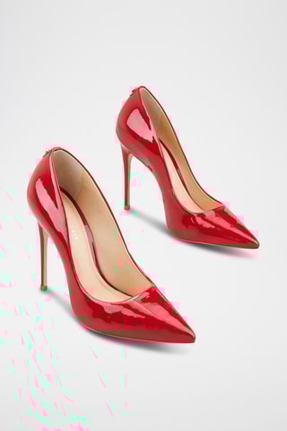 Sapatos de salto em couro Aelia - Vermelho