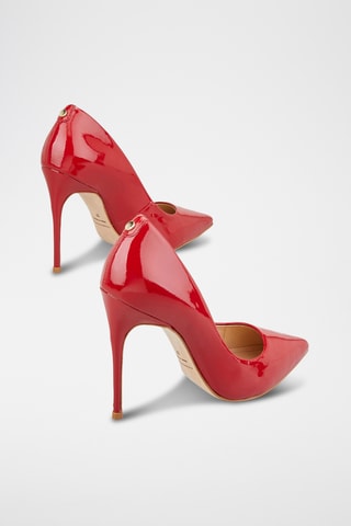 Sapatos de salto em couro Aelia - Vermelho