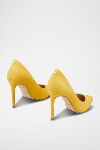 Sapatos de salto em couro Jissia - Amarelo