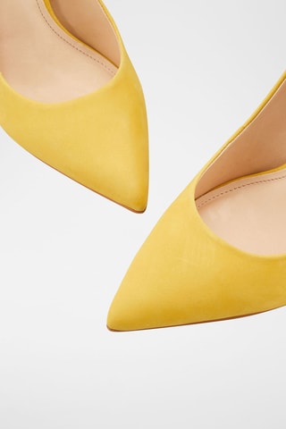 Sapatos de salto em couro Jissia - Amarelo