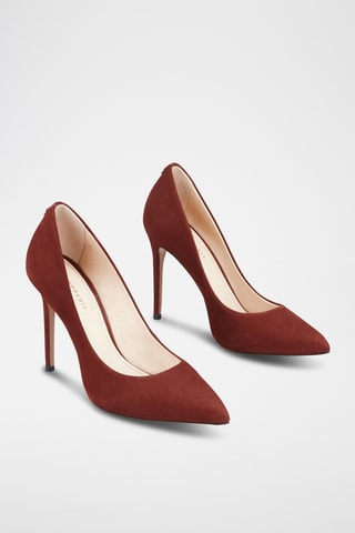 Sapatos de salto em couro Jissia - Castanho