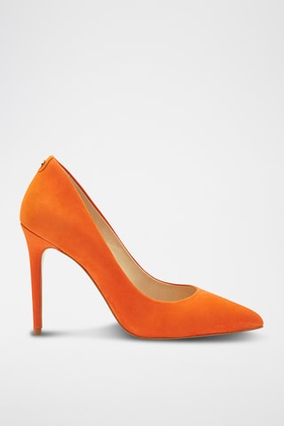 Sapatos de salto em couro Jissia - Laranja
