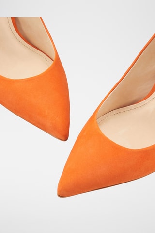Sapatos de salto em couro Jissia - Laranja