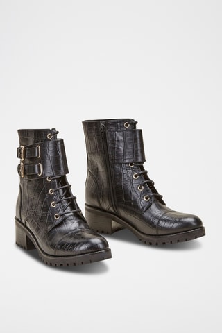 Bottines en cuir Kora - Noir