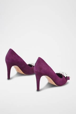 Escarpins en cuir de chèvre Manifika - Aubergine