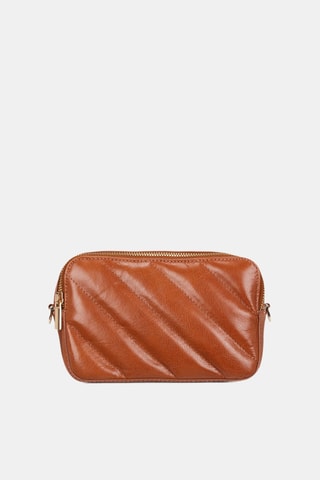 Sac à main en cuir Abri - Cognac