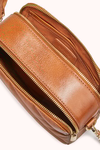 Sac à main en cuir Abri - Cognac
