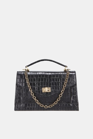 Sac à main en cuir Alania - Noir