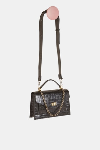 Sac à main en cuir Alania - Noir