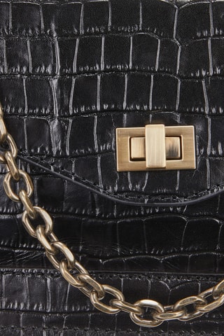 Sac à main en cuir Alania - Noir