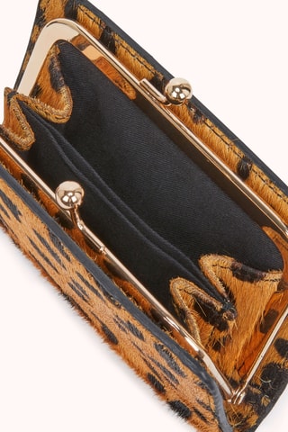 Porte-monnaie en cuir Alice - Marron