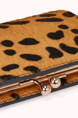 Porte-monnaie en cuir Alice - Marron