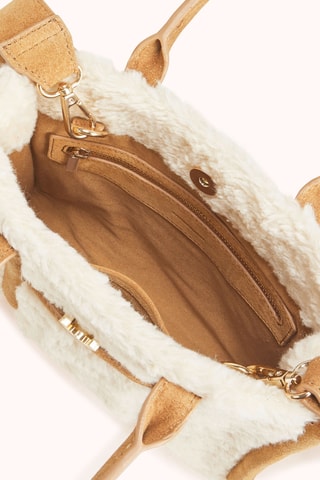 Sac à main en cuir Arimi - Beige et cognac