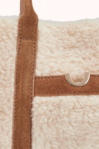 Sac à main en cuir Arimi - Beige et cognac