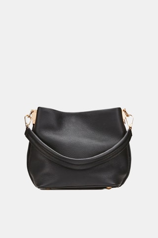 Sac à main en cuir de veau Aurel - Noir