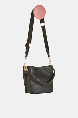 Sac à main en cuir de veau Aurel - Noir