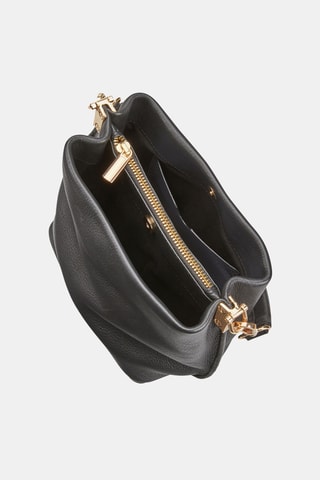 Sac à main en cuir de veau Aurel - Noir