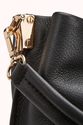 Sac à main en cuir de veau Aurel - Noir