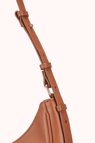 Sac à main en cuir Auriane - Marron