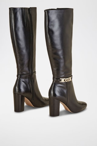 Bottes en cuir Reanella - Noir