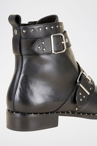 Bottines en cuir Genny - Noir