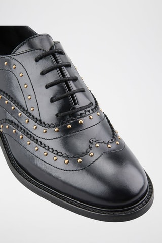 Derbies em couro Vlaia - Preto