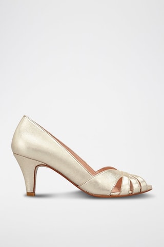 Escarpins en cuir de chèvre Valya - Doré
