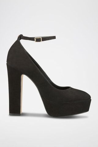 Escarpins plateformes en cuir Ralya - Noir
