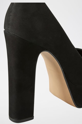 Escarpins plateformes en cuir Ralya - Noir