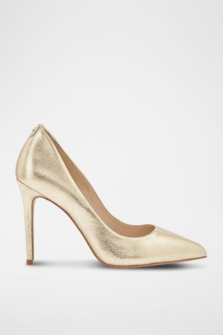 Sapatos de salto em couro Jissia - Dourado