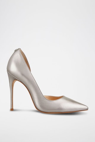 Escarpins en cuir Ornela - Argenté