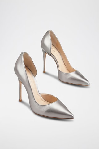 Escarpins en cuir Ornela - Argenté