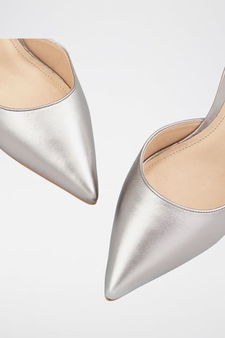 Escarpins en cuir Ornela - Argenté