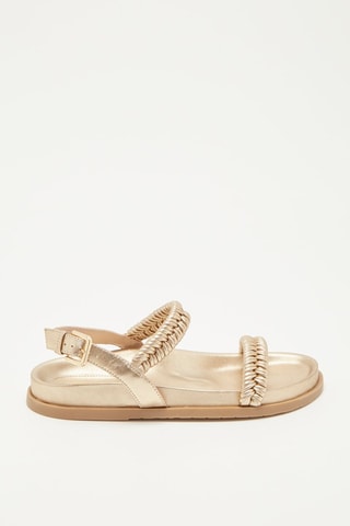 Sandales en cuir Anha Platine