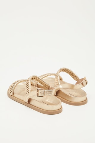 Sandales en cuir Anha Platine