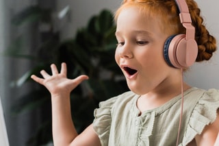 Casque audio TechKidz - Gris et rose