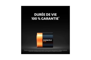 Pile D Duracell LR20 - Blister de 4 piles