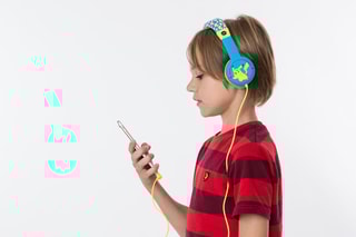 Casque audio - Bleu et jaune