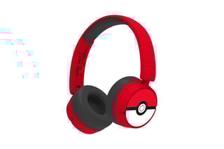 Casque audio stéréo - Blanc et rouge