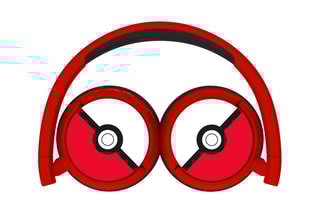 Casque audio stéréo - Blanc et rouge