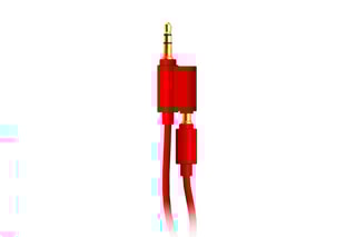Casque audio stéréo - Blanc et rouge