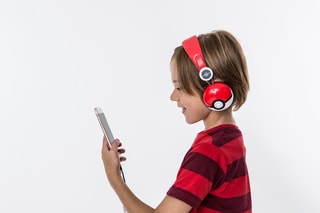 Casque audio - Blanc et rouge