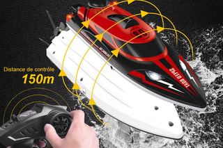 Bateau TechKidz - Télécommandé - Speedboat