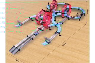 Circuit de course TechKidz - Longueur 984 cm