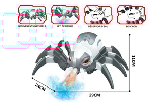 Araignée télécommandée TechKidz - Jet de brume