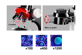 Microscope TechKidz - Zoom 1200x - LED