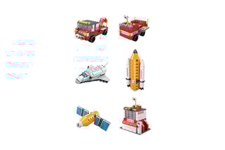 Jeu de construction TechKidz - 6 en 1 - 1000 briques