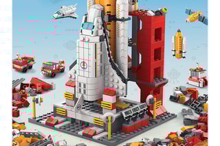 Jeu de construction TechKidz - 6 en 1 - 1000 briques