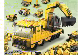 Jeu de construction TechKidz - 6 en 1 - 1000 briques