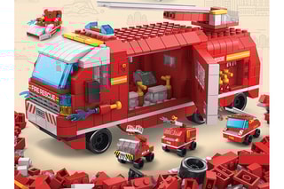 Jeu de construction TechKidz - 6 en 1 - 1000 briques